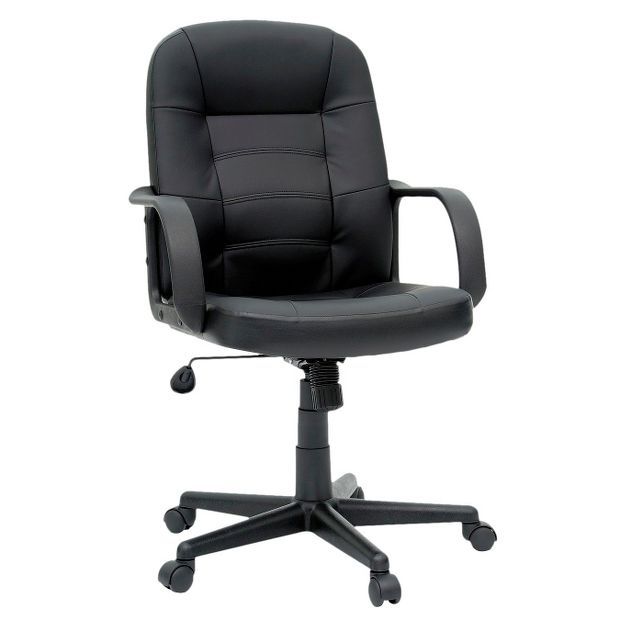 Office Chair Bonded Leather Black - Room Essentials™ | Target