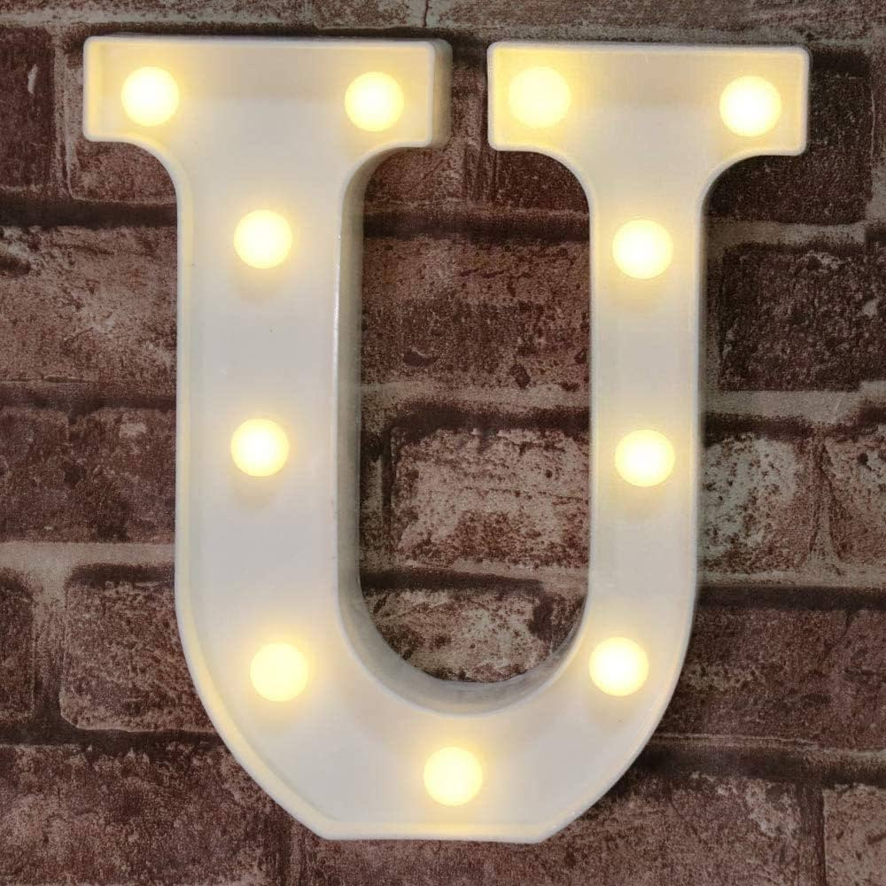 Pooqla LED Marquee Letter Lights Sign, Light Up Alphabet Letter for Home Party Wedding Decoration... | Amazon (US)