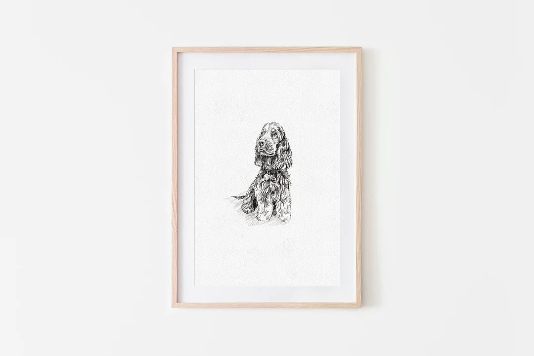 Custom Pet Sketch Pet Portrait From Photo Dog Drawing Cat Sketch Pet Memorial Gift - Etsy | Etsy (US)