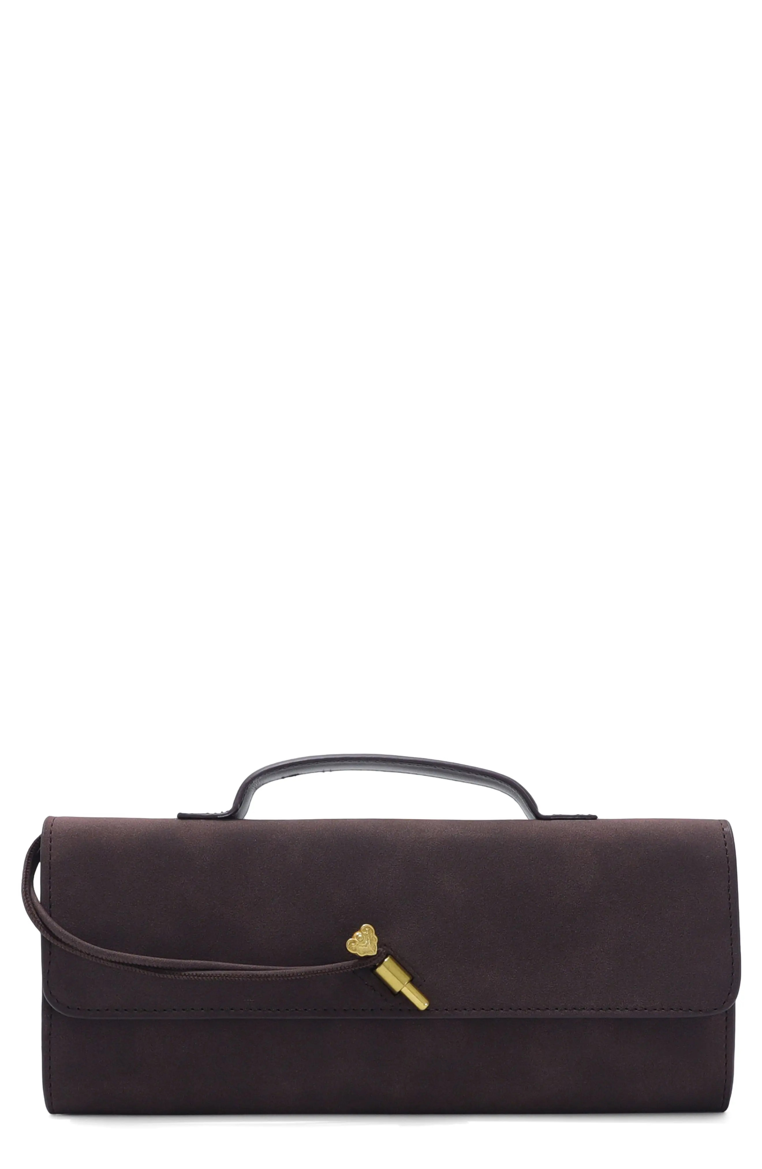 Adornia Faux Suede Envelope Bag in Brown at Nordstrom Rack | Nordstrom Rack