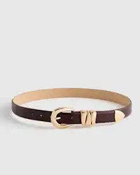 Elissa Triple Keeper European Leather Belt | Quince