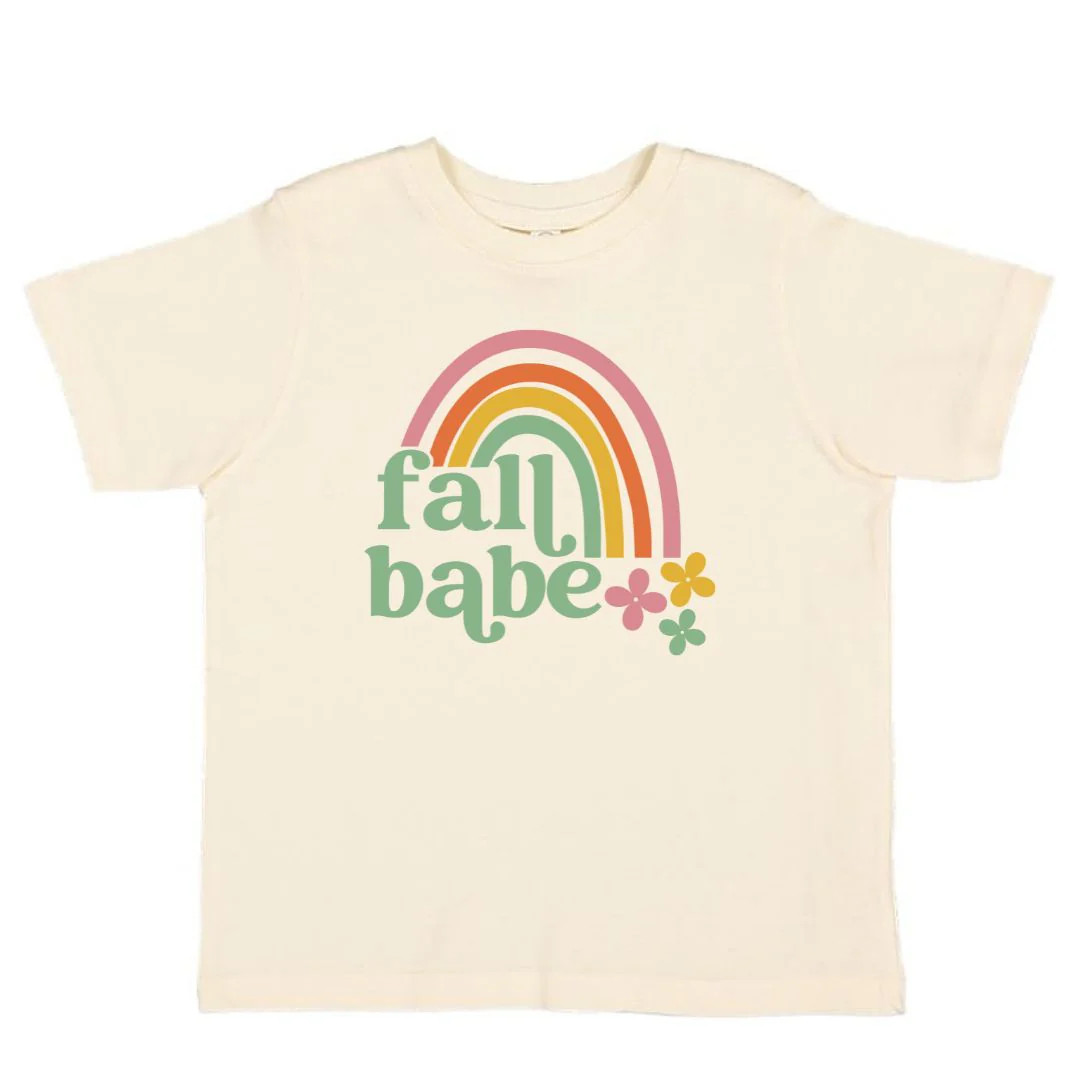 Fall Babe Short Sleeve T-Shirt - Natural | Sweet Wink