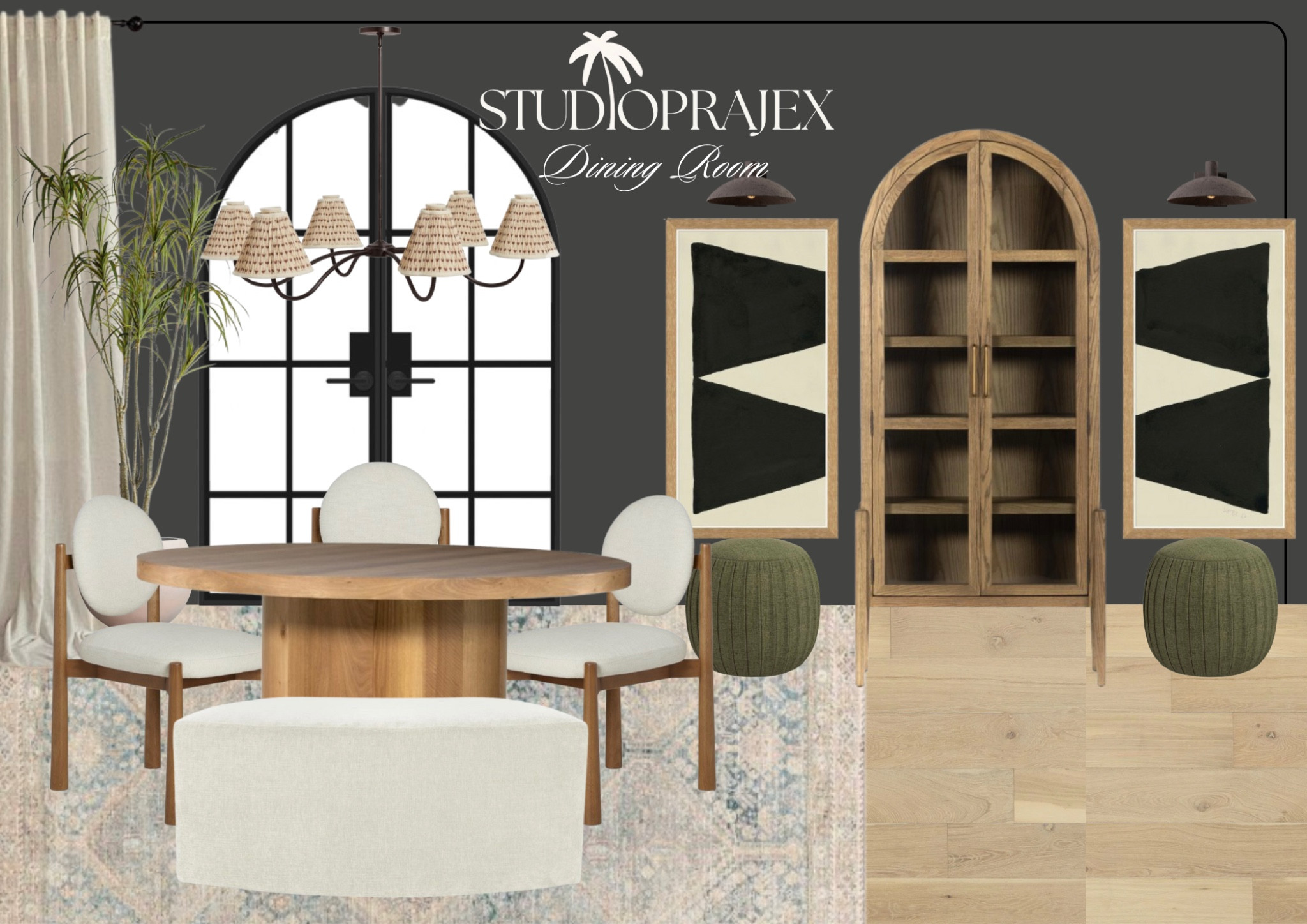 Home decor | interior designer | dining room furniture | dining table | dining chair | area rug | bench | cabinet piece | artwork | sconce | chandelier lighting | modern home | neutral home | boho style | ottoman | coffee table | living room furniture | designer looks for less | dining | dining table decor | dining room rug | home design 

#LTKHome #LTKStyleTip #LTKFamily