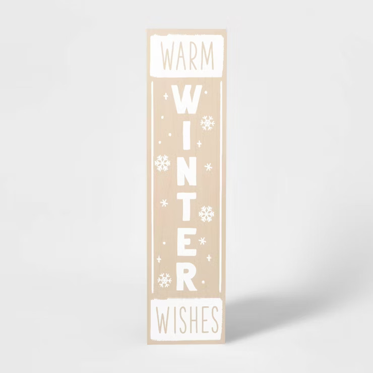 47" Reversible 'HoHoHo/Warm Winter Wishes' Nordic Porch Sign - Wondershop™ | Target