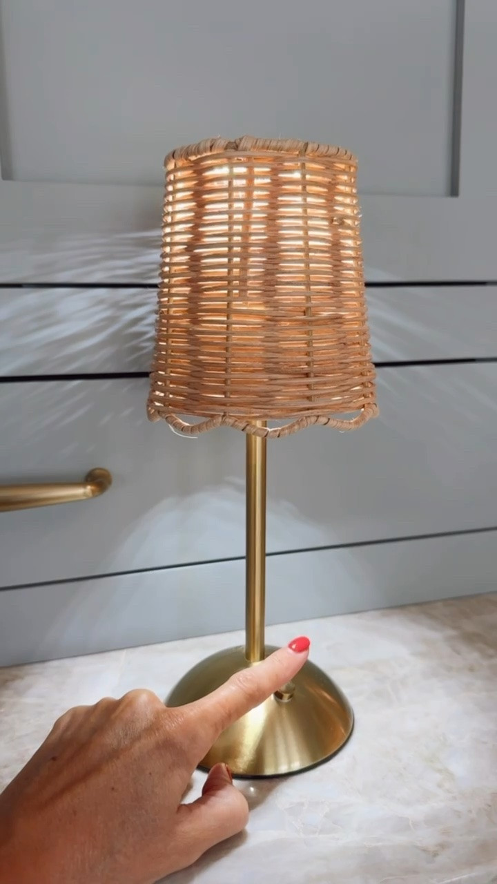 I’ve had these since last year & they are perfect to add to a table for outside dinners or mahjong! 

Loverly Grey, Walmart find, scalloped rattan table lamps

#LTKHome