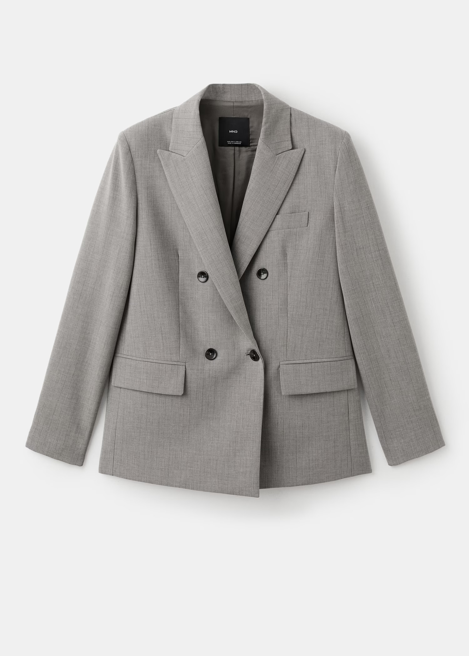 Double-breasted wool blend blazer | MANGO (UK)
