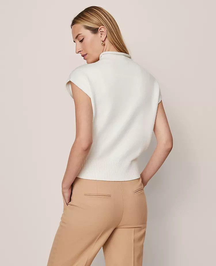 Roll Neck Sweater Vest | Ann Taylor