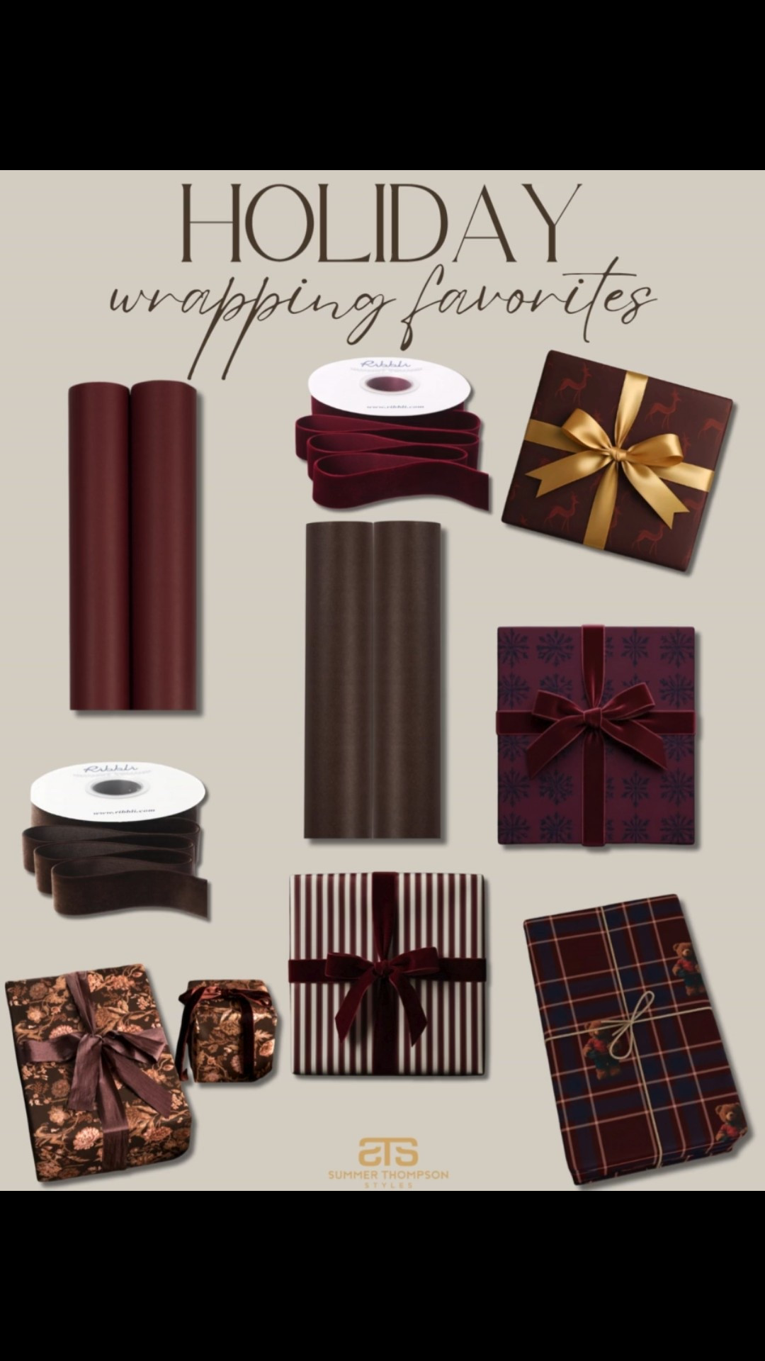 Holiday wrapping favorites! 

Christmas. Holiday. Presents. Gifts. Wrapping paper. Ribbons. Etsy  

#LTKHoliday #LTKFindsUnder50 #LTKFindsUnder100