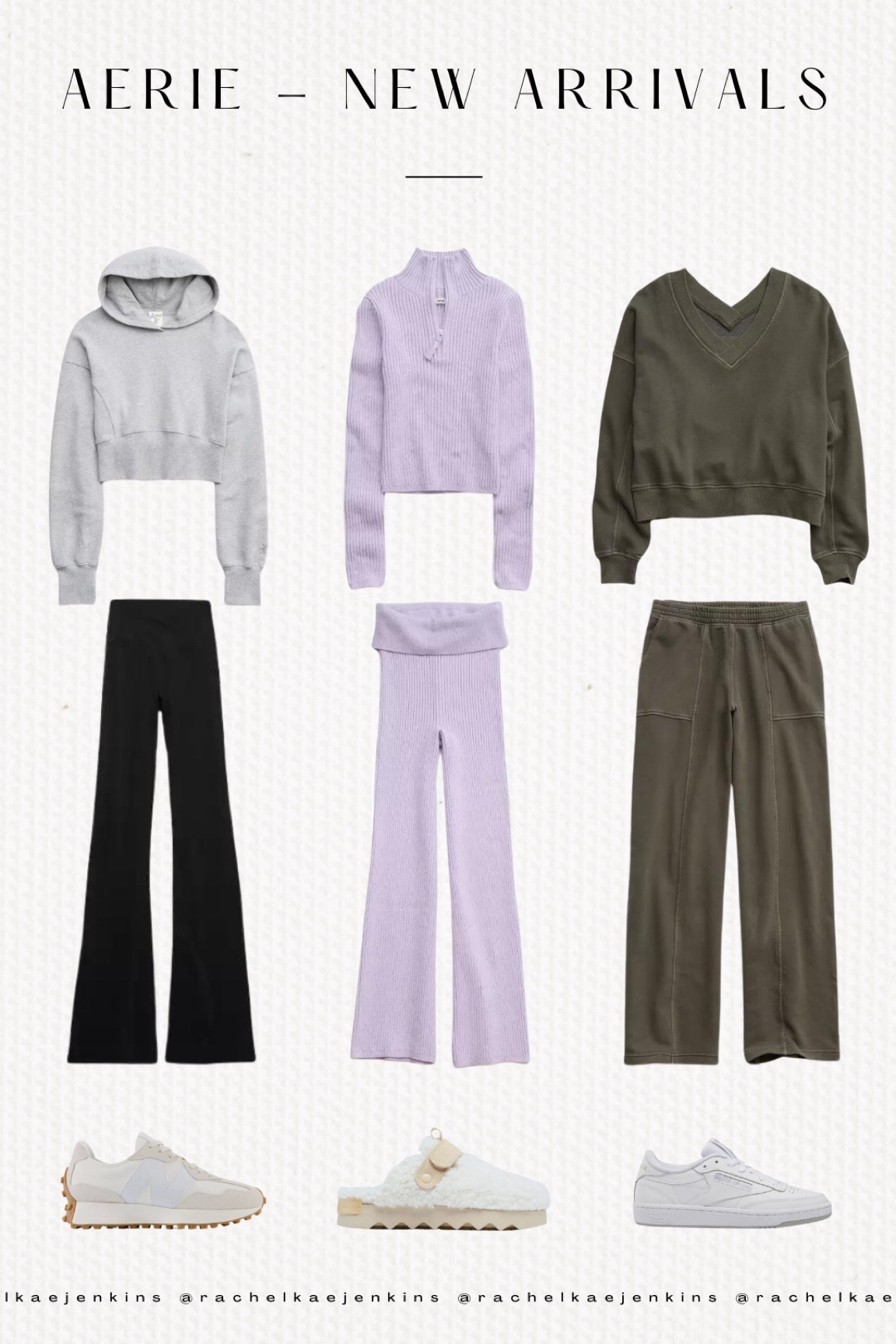 Who doesn’t love Aerie?! I absolutely love their new arrivals! The green set comes in so many colors and is so cute!
Also, the purple set is a look-alike for the Frankie’s bikinis sweater set! So so cute and comes in a few different colors 🤍🤍
Also all these are on sale!!! Go get now!

Aerie finds, women’s fashion, fines, women’s sweat set, women’s sweaters, women’s hoodies  

#LTKshoecrush #LTKstyletip #LTKfindsunder100