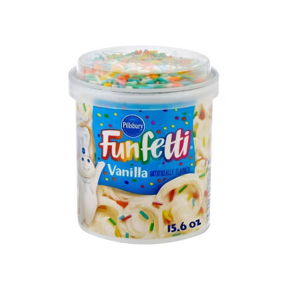 Pillsbury Funfetti Vanilla Flavored Frosting - 15.6oz | Target
