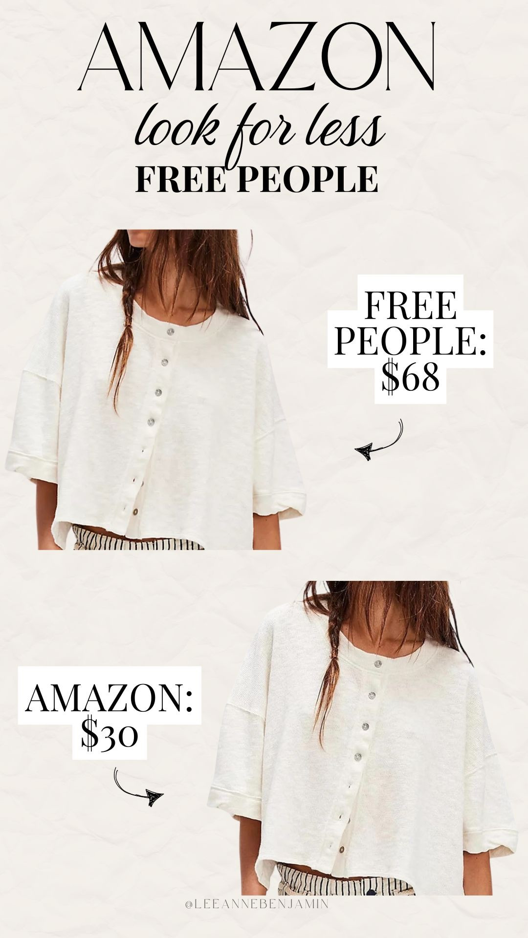 Free people look for less button down top from Amazon!

#LTKgrwm #LTKSeasonal #LTKSaleAlert