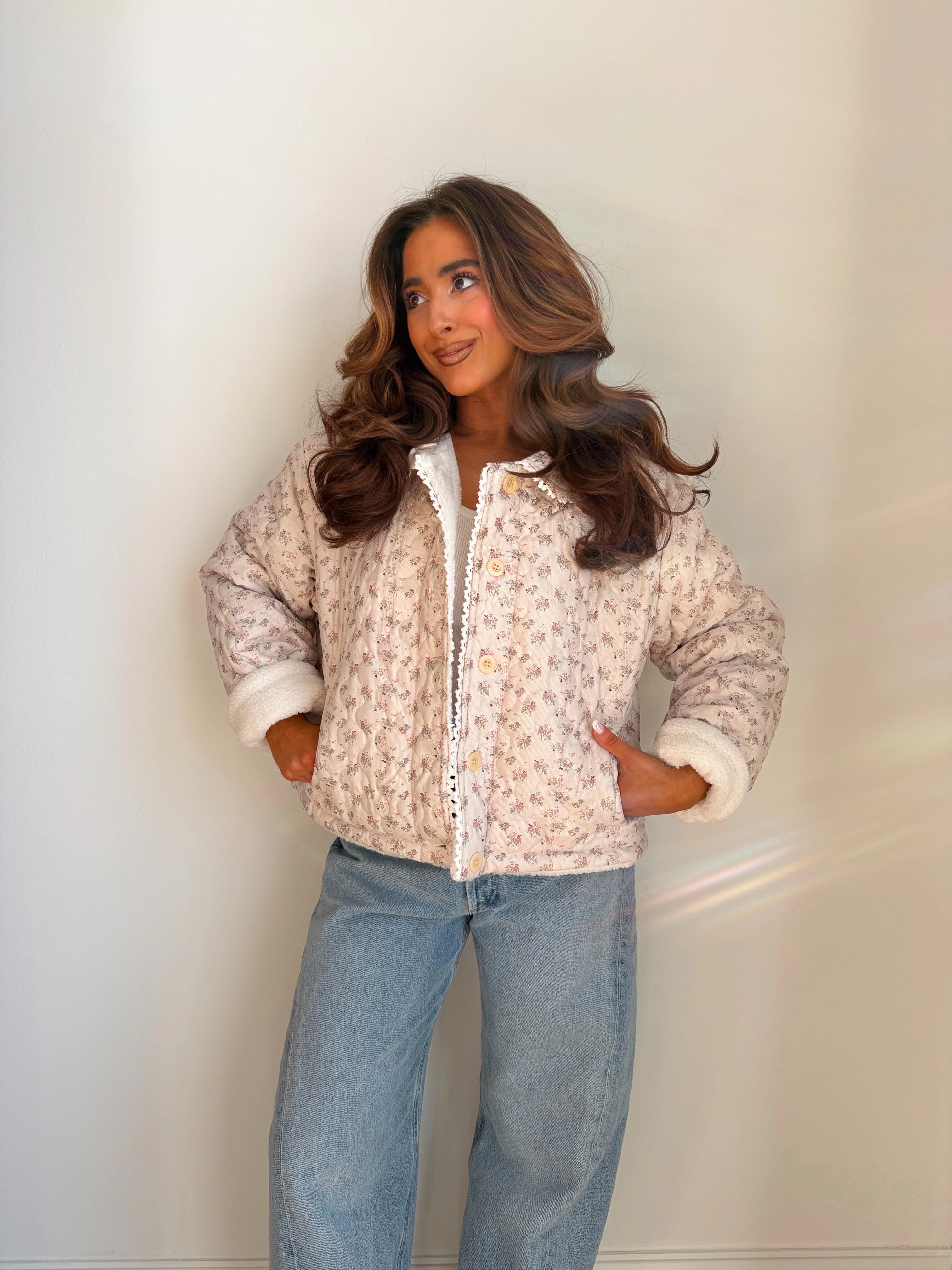 Merry & Bright Sherpa-Lined Jacket | Shop Your Darling Style