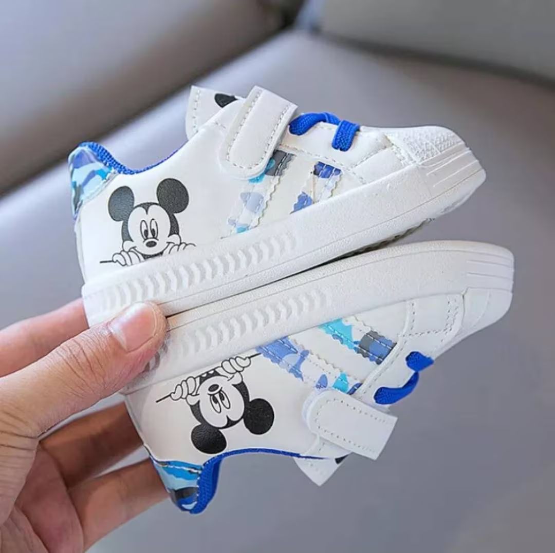 Toddlers Mickey Mouse Inspired Print Athletic Toddlers Walking Shoes | Etsy (US)
