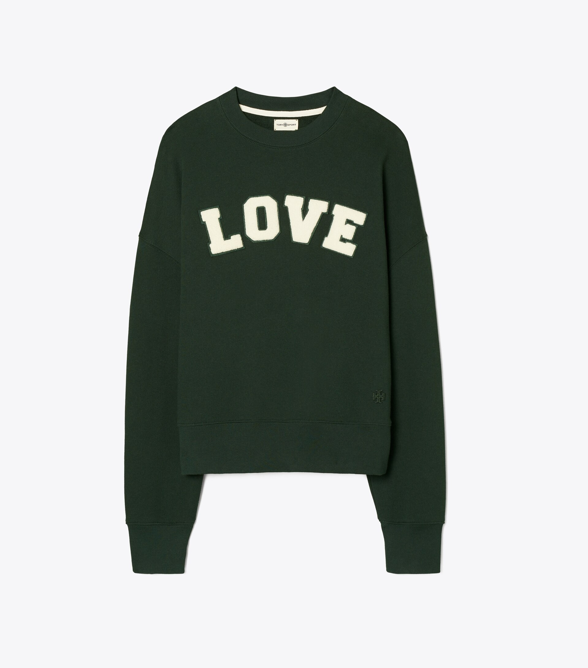 French Terry Varsity Crewneck: Women's Designer Sweaters | Tory Sport | Tory Burch (US)