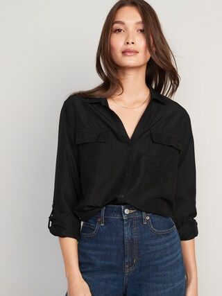 Utility Button-Down Shirt for Women | Old Navy (US)