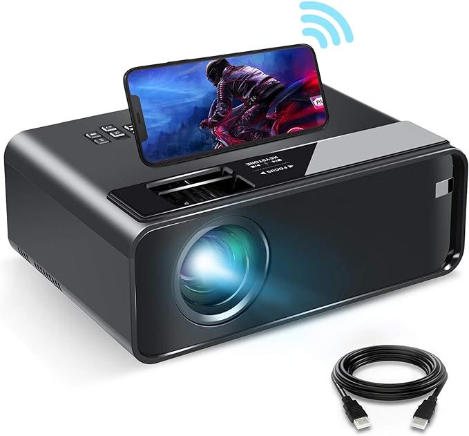 Mini Projector for iPhone, ELEPHAS 2023 WiFi Movie Projector with Synchronize Smartphone Screen, ... | Amazon (US)