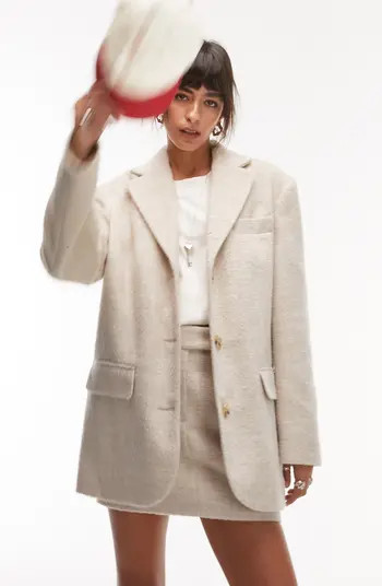 Topshop Brushed Blazer Coat | Nordstrom | Nordstrom