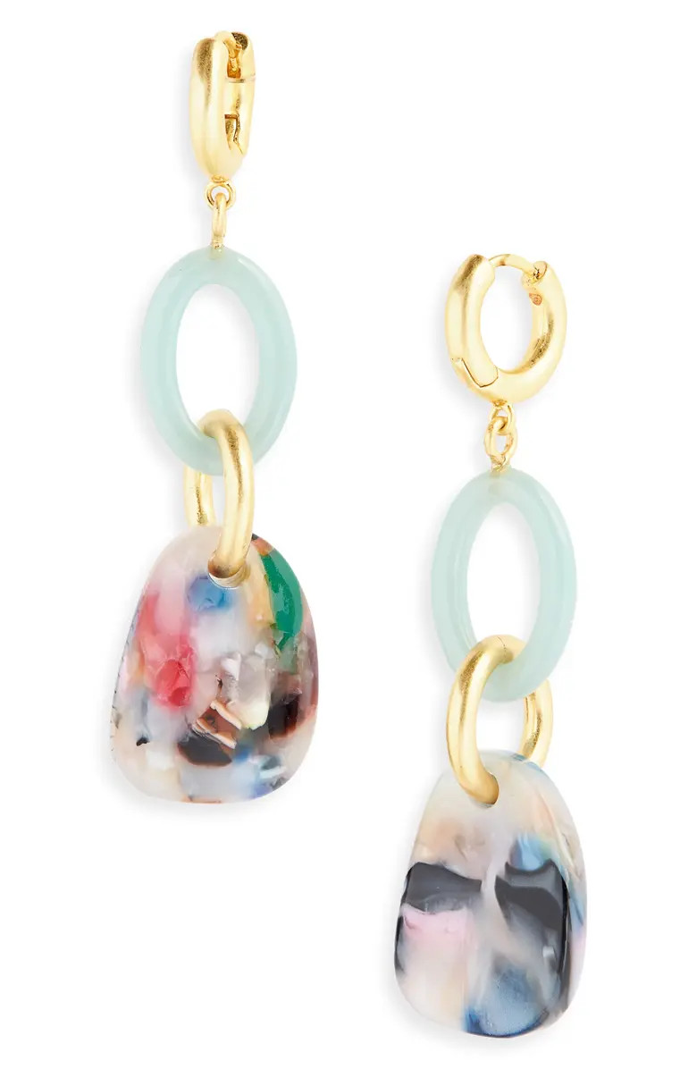 Resin Link Hoop Earrings | Nordstrom