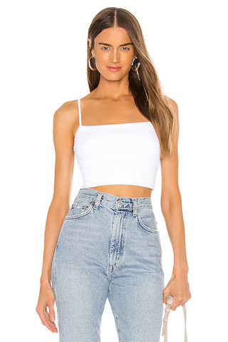 Susana Monaco Thin Strap Crop Tank in Sugar from Revolve.com | Revolve Clothing (Global)