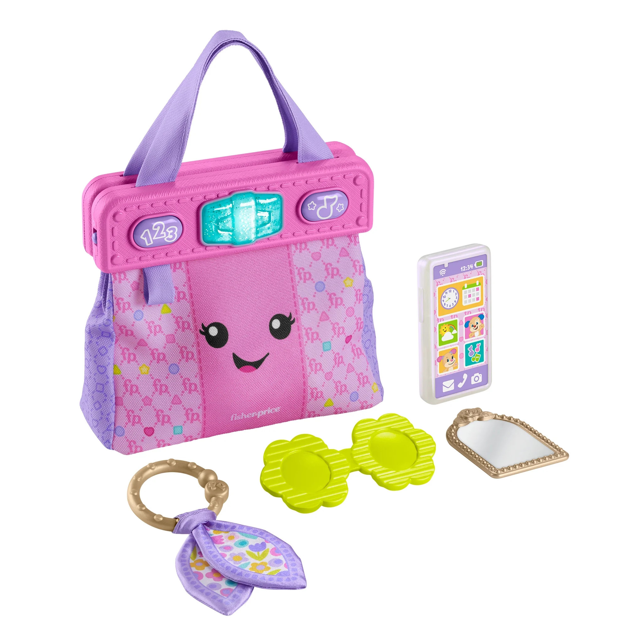 Fisher-Price Laugh & Learn Going Places Learning Toy Purse & Accessories, Ages 6+ Months, Plastic | Walmart (US)