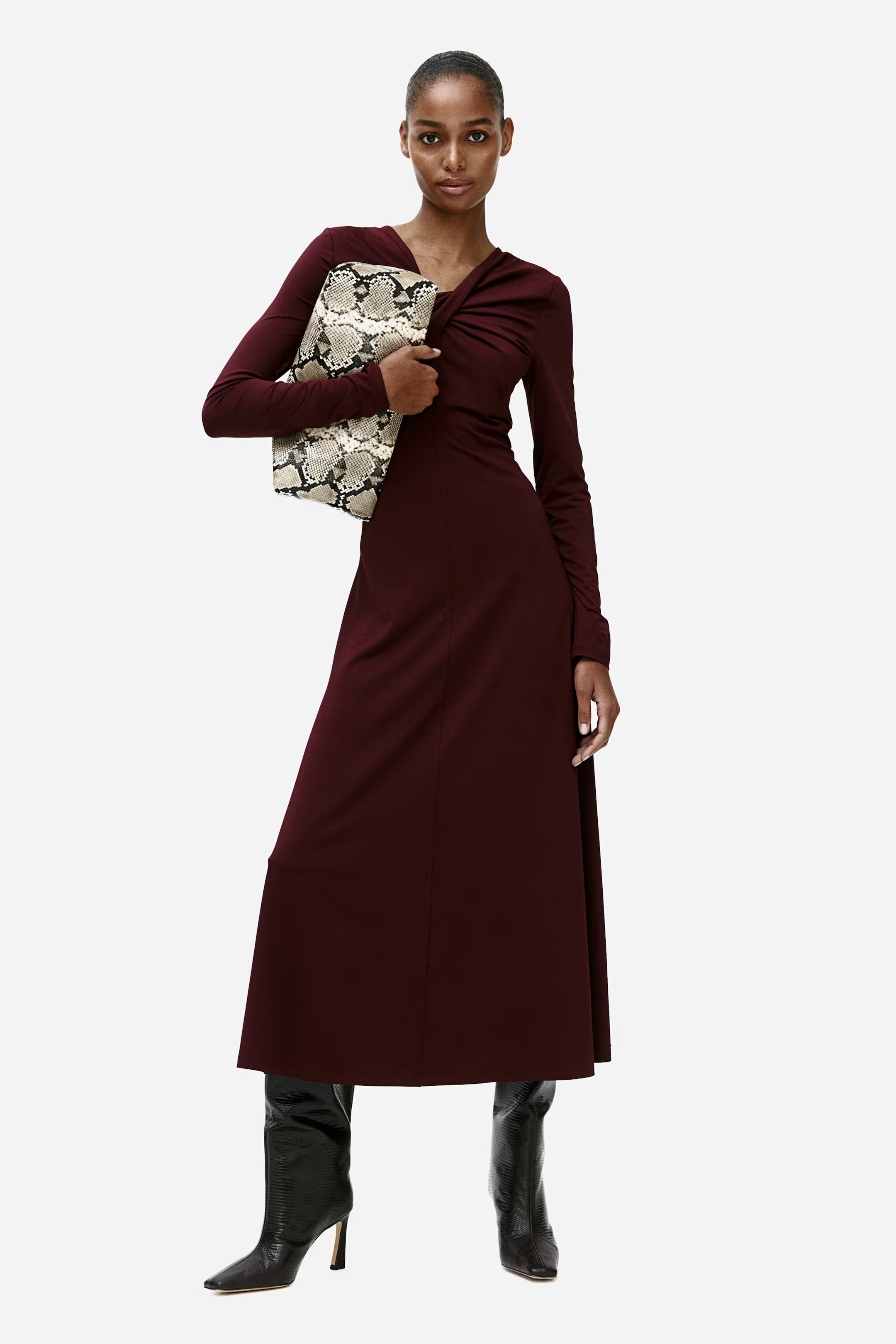 Twist-detail dress | H&M (UK, MY, IN, SG, PH, TW, HK)