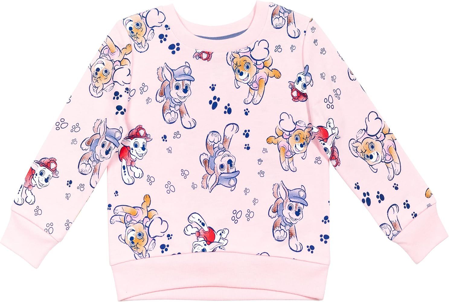 Paw Patrol Toddler/Little/Big Girls French Terry Pullover Sweatshirt | Amazon (US)