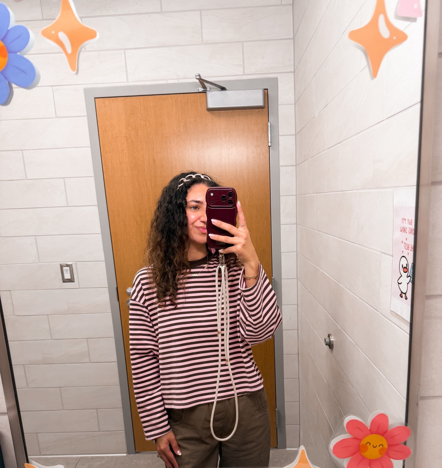 can y’all tell i’m obsessed w this striped tee? 🩷🤎 love that it comes in a short sleeve option too!

spring outfit, casual outfit, everyday outfit, teacher outfits, teacher style

#LTKdayinmylife #LTKWorkwear #LTKootd