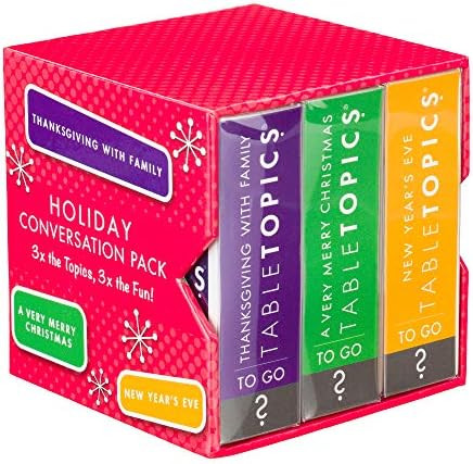 TableTopics Holiday Conversation Pack Card Game - 120 Festive Conversation Starter Cards for Than... | Amazon (US)