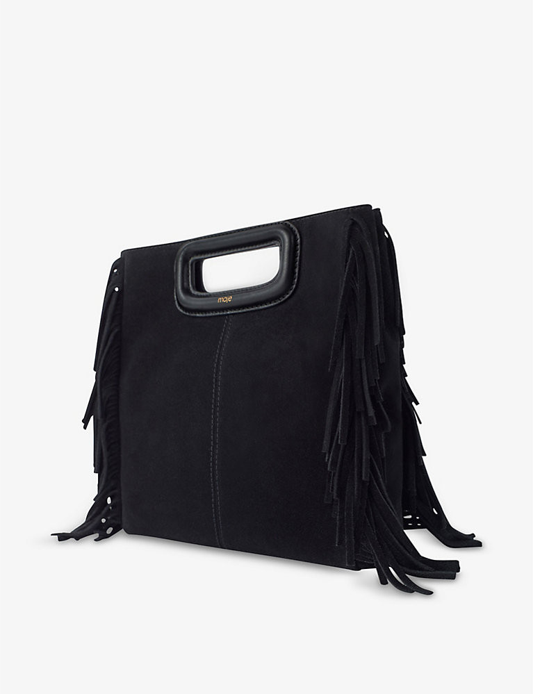 MAJE M suede shoulder bag | Selfridges