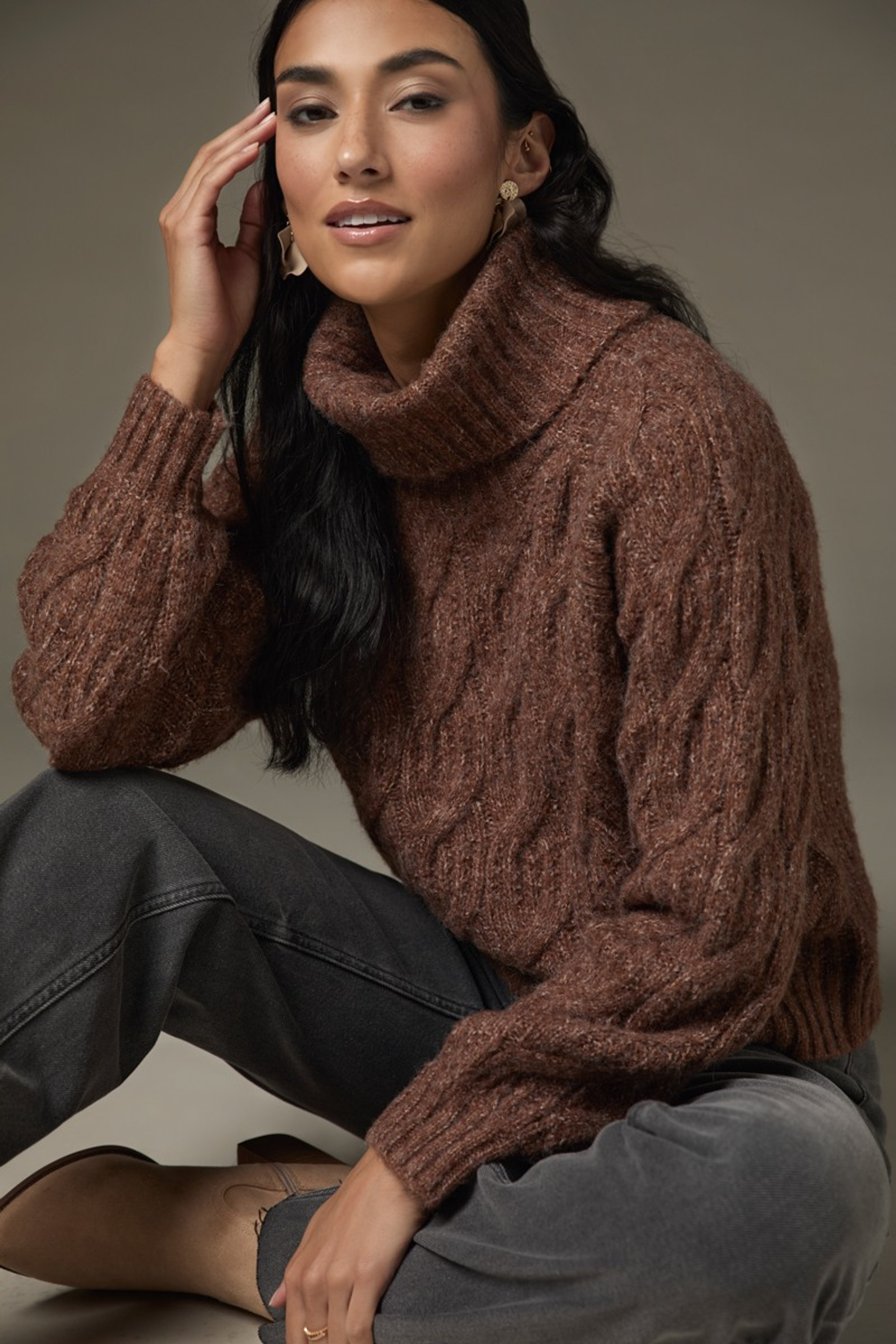 Aviana Cable Pullover Sweater | Francesca's