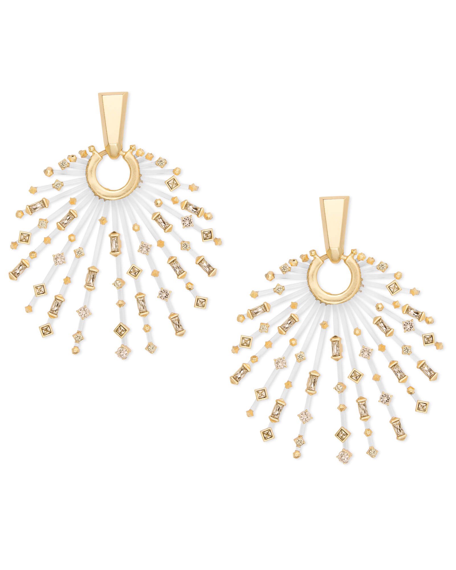 Fabia Gold Statement Earrings in Smoky Mix | Kendra Scott