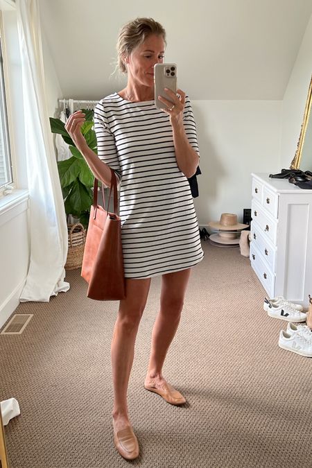 Back into the office and trying to get my outfits together. A striped dress is always a classic, and fun to accessories with brown shoes/handbag. 



#LTKunder100 #LTKstyletip #LTKunder50