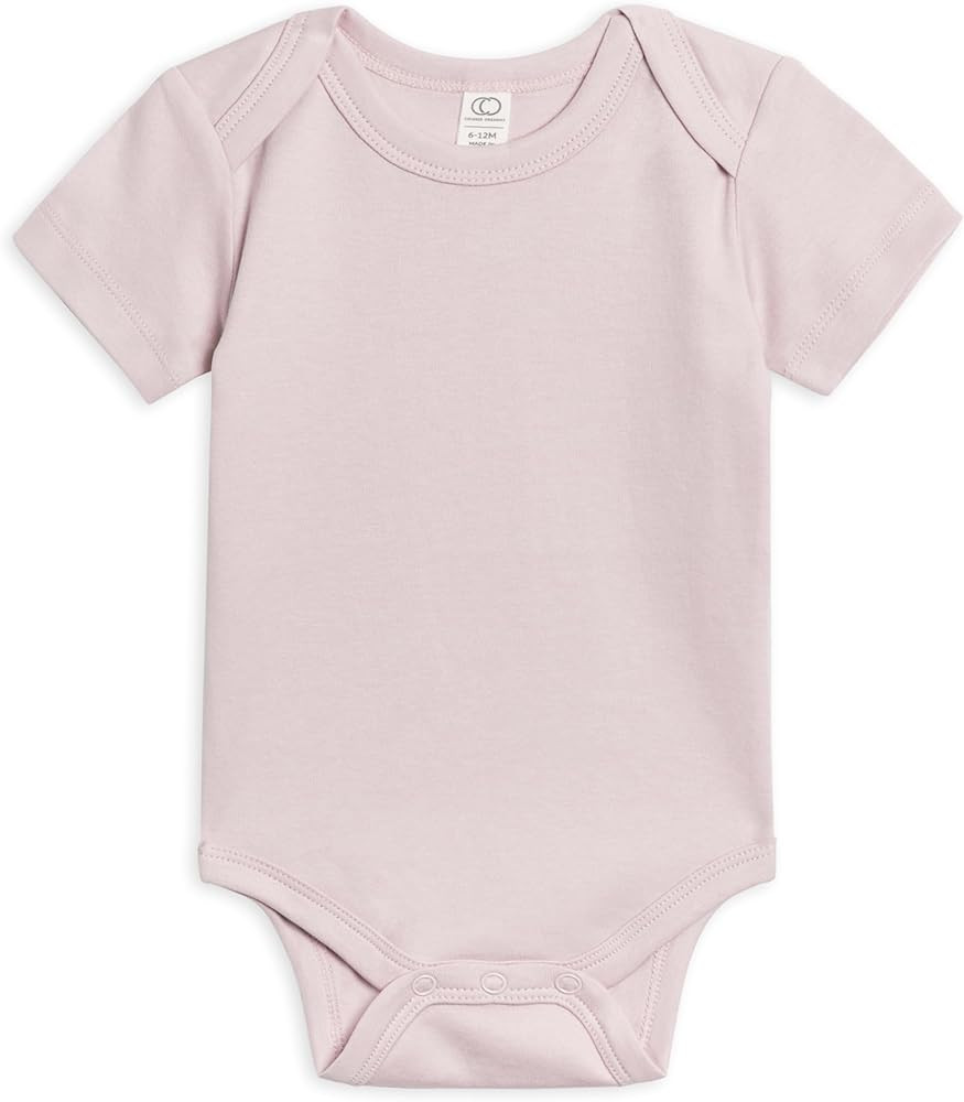 Classic Organic Baby Bodysuit with Short Sleeves by Colored Organics | Amazon (US)