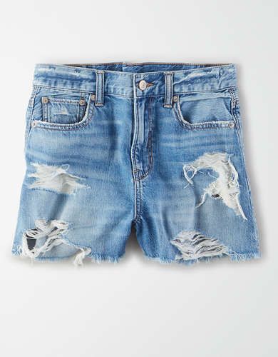 Super High-Waisted Denim Festival Short | American Eagle Outfitters (US & CA)