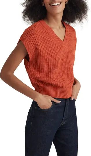 Madewell Waffle Knit Sweater Vest | Nordstrom | Nordstrom