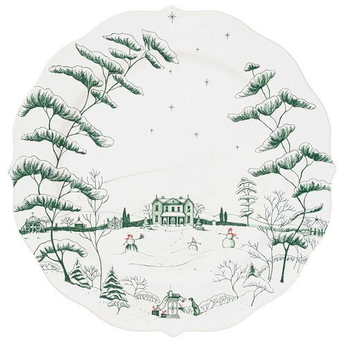 Country Estate Winter Frolic Charger - Evergreen - Juliska | One Kings Lane
