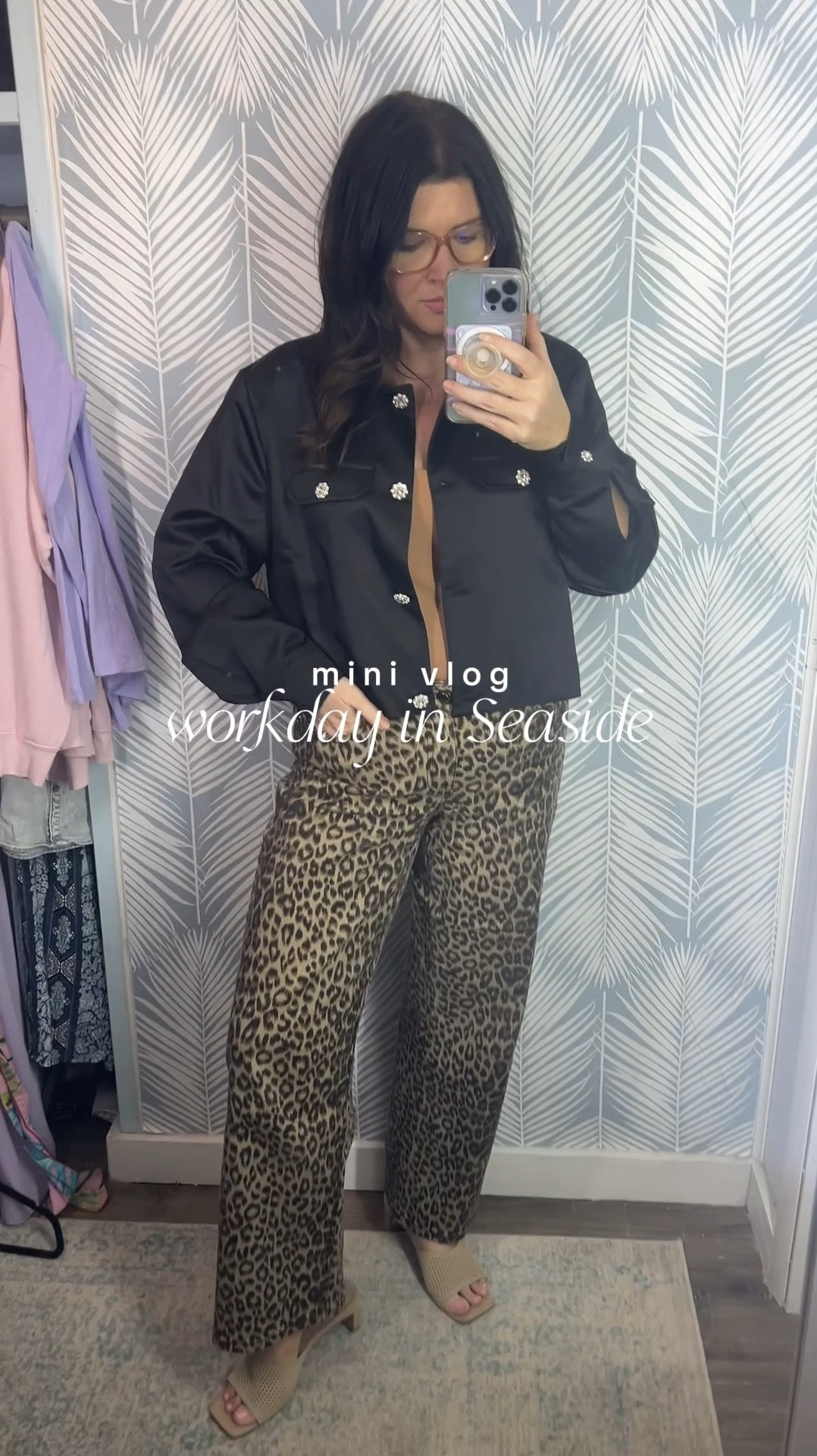 Mini vlog: work day in Seaside
Leopard pants linked 


#LTKOver40 #LTKSeasonal #LTKWorkwear