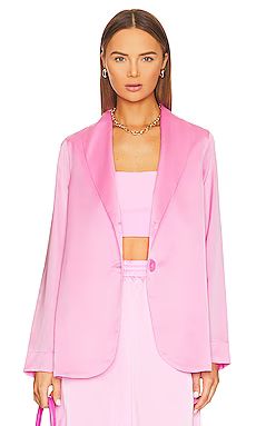 Show Me Your Mumu Felixx Blazer in Pink Luxe Satin from Revolve.com | Revolve Clothing (Global)