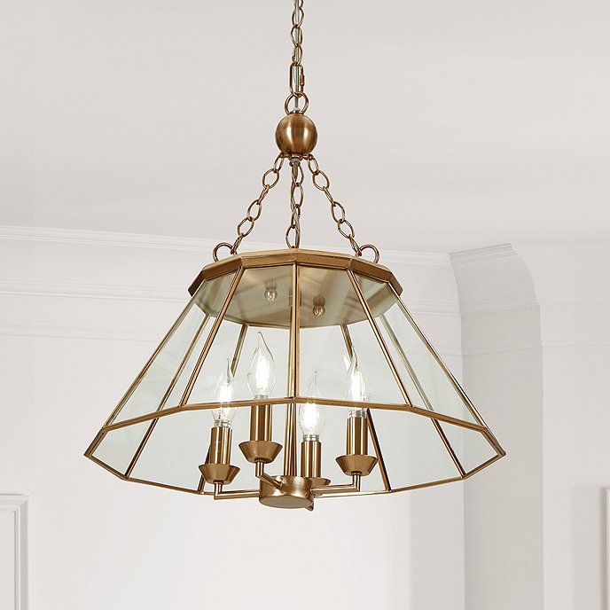 Riley 4-Light Glass Chandelier | Ballard Designs, Inc.