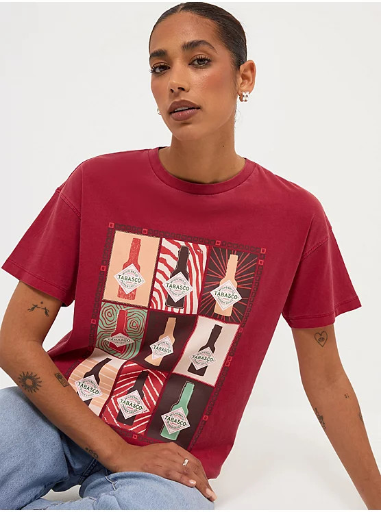 Tabasco Red Graphic T-shirt | George