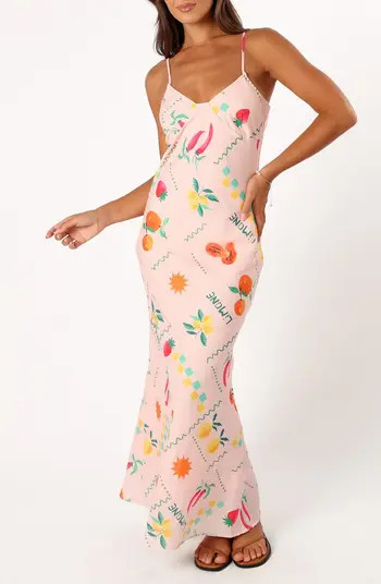Petal & Pup Frutti Satin Maxi Slipdress | Nordstrom | Nordstrom