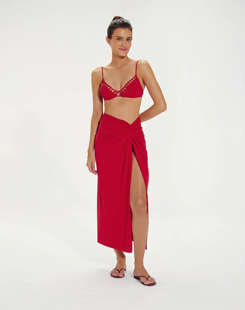 Karen Midi Skirt - Red Pepper | ViX Swimwear