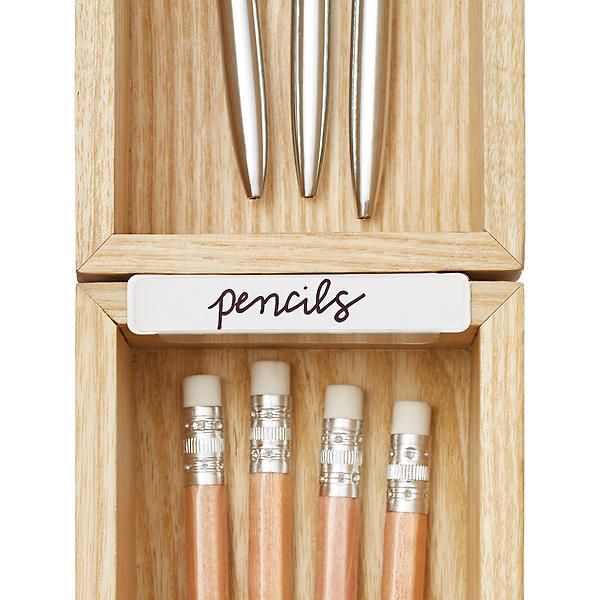 Drawer Organizer Clip Labels Pkg/10 | The Container Store