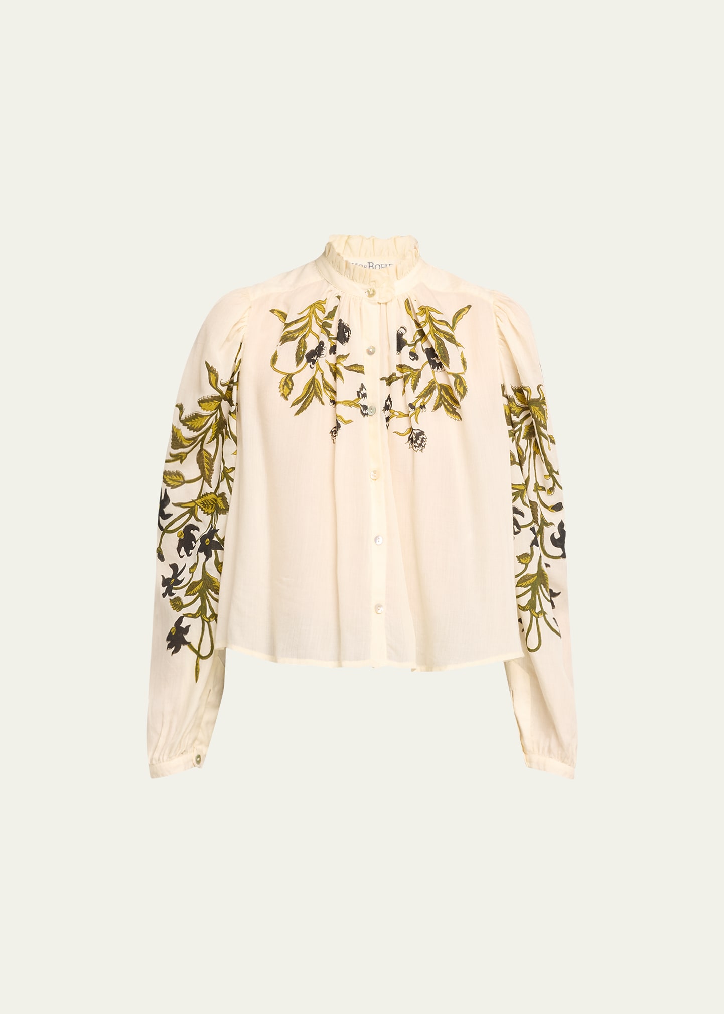 Alix of Bohemia Annabel Olive Lily Valley Shirt | Bergdorf Goodman
