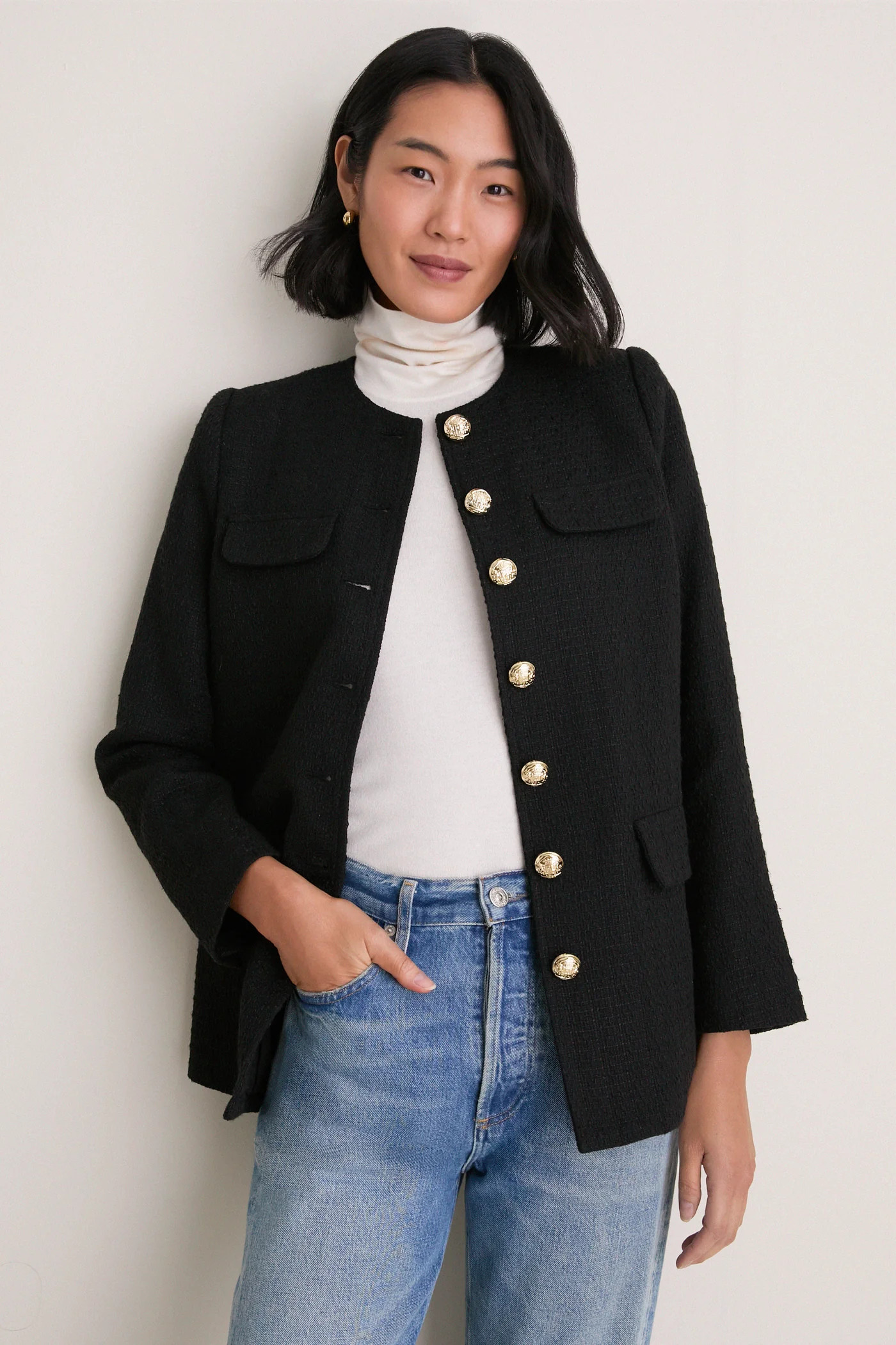 Black Tweed Jennings Jacket | Tuckernuck (US)