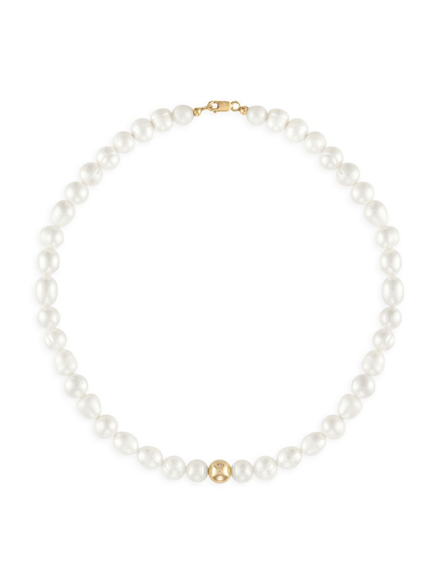 Pearl Girl 14K-Gold-Filled & Freshwater Pearl Necklace | Saks Fifth Avenue