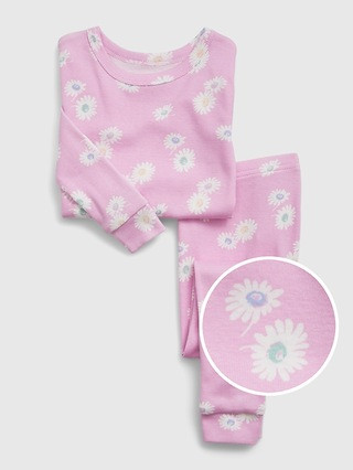 babyGap 100% Organic Cotton Daisy Print PJ Set | Gap (US)