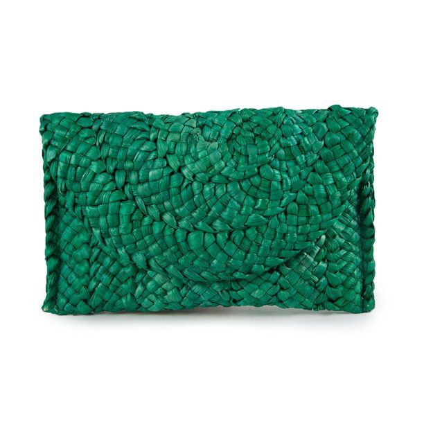 Women Vintage Crochet Clutch Woven Beach Envelope Straw Summer Tassel Bag - Walmart.com | Walmart (US)