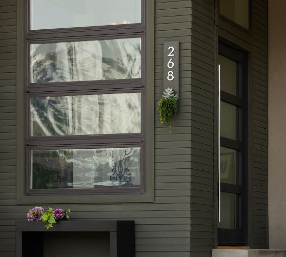 Post & Porch Standing Tall Address Planter | Pottery Barn (US)