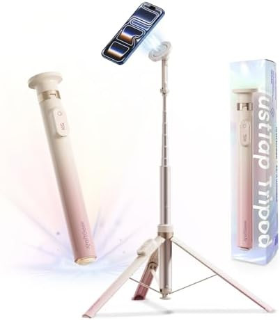 KraftGeek Magnetic Phone Tripod for iPhone MagSafe – 66'' Auto-Open Selfie Stick with Remote, C... | Amazon (CA)